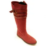 Bottes fashion avec brides pour femme