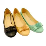 Ballerines avec motif nœud à strass