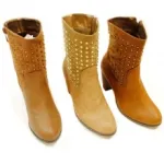 Bottines cloutées style cowgirl