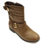 Bottines pour femme décorées de surpiqûres