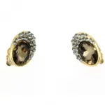 Adorables boucles d’oreilles clips parées de pierres