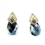 Boucles d’oreilles fantaisies avec pierres facettées et strass
