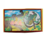 Éventail arrondi avec motif fantaisie