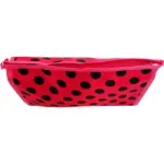 Trousse maquillage à pois zippée
