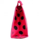 Trousse maquillage à pois zippée