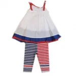Ensemble marinier deux pièces pour bébé fille