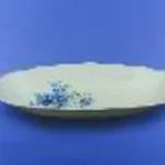Plateau pour le poisson "Camomille" moyen blanc avec décalcomanie, 24,5 cm