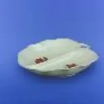 Mejaznica "Feuille" petit blanc avec décalcomanie 