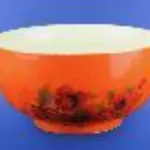 Saladier 1,100 l orange avec décalcomanie