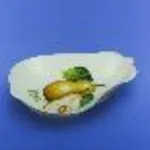 Saladier "Poire" blanc avec décalcomanie, 14 cm