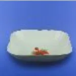 Saladier "Zéphire" petit blanc avec décalcomanie, 12 cm