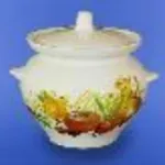 Pot pour rôti 0,450l blanc avec décalcomanie 