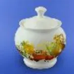 Pot pour rôti "Sumy" blanc avec décalcomanie 