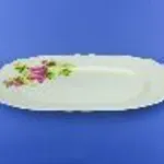 Plat №30 blanc avec décalcomanie, 30 cm 