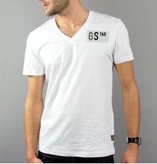 T SHIRT G STAR RAW BLANC.